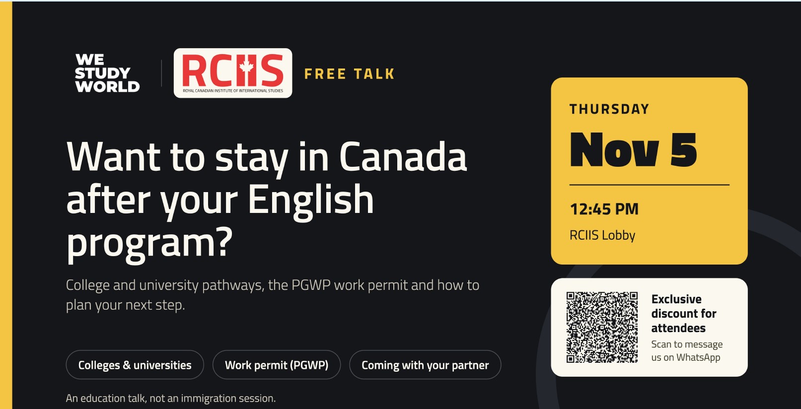Talk about Stay in Canada 